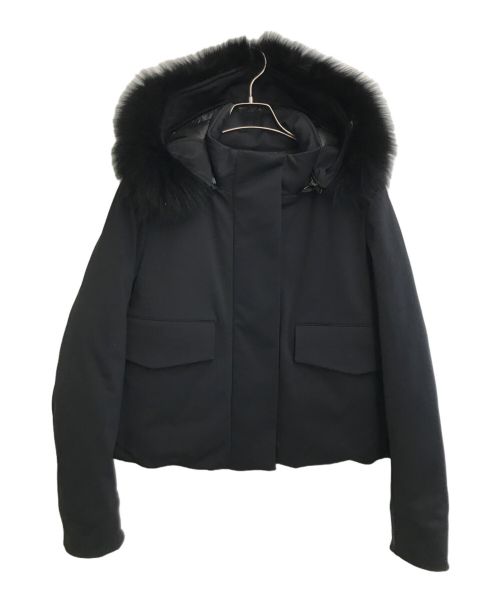 DOUBLE STANDARD CLOTHING（ダブルスタンダードクロージング）DOUBLE STANDARD CLOTHING (ダブルスタンダードクロージング) ポリエステルボンディングダウンジャケット ブラック サイズ:36の古着・服飾アイテム