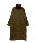 Lourenローレン）の古着「standcollar vintage twill coat」｜ブラウン