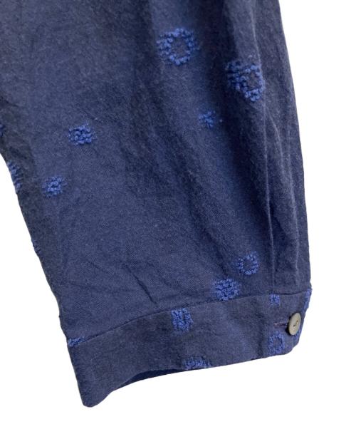 群言堂（グンゲンドウ）群言堂 (グンゲンドウ) 刺繍シャツワンピース ネイビー サイズ:フリーの古着・服飾アイテム