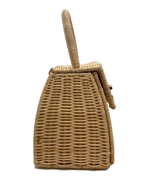 HANAE MORI（ハナエモリ）HANAE MORI (ハナエモリ) CELFORD (セルフォード) 藤バッグ ベージュの古着・服飾アイテム