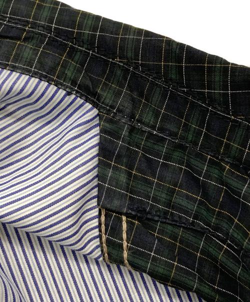 COMME des GARCONS HOMME（コムデギャルソン オム）COMME des GARCONS HOMME (コムデギャルソン オム) 切替チェック2Bジャケット ネイビー サイズ:Sの古着・服飾アイテム