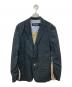 COMME des GARCONS HOMME（コムデギャルソン オム）の古着「切替チェック2Bジャケット」｜ネイビー
