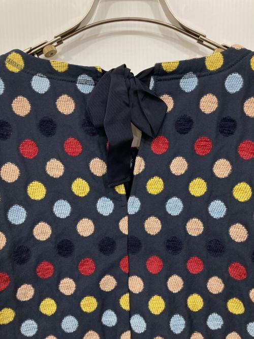 MAX&Co.（マックスアンドコー）MAX&Co. (マックスアンドコー) ドット刺繍ブラウス ネイビー サイズ:40 未使用品の古着・服飾アイテム