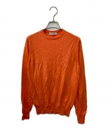 FILIPPO DE LAURENTIIS（フィリッポ・デ・ローレンティス）の古着「ウールシルクカシミヤニット」｜オレンジ