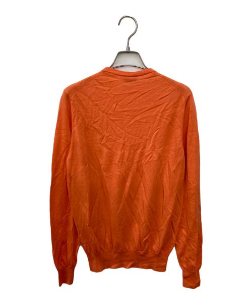 FILIPPO DE LAURENTIIS（フィリッポ・デ・ローレンティス）FILIPPO DE LAURENTIIS (フィリッポ・デ・ローレンティス) ウールシルクカシミヤニット オレンジ サイズ:SIZE 46の古着・服飾アイテム