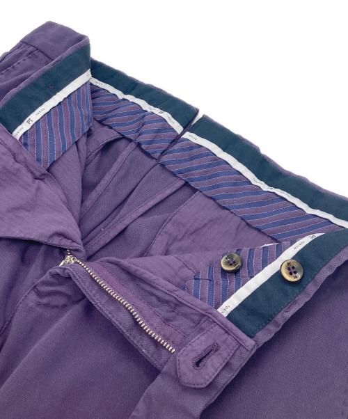 PT TORINO（ピーティートリノ）PT TORINO (ピーティートリノ) ガーメントダイツイルノープリーツパンツ パープル サイズ:SIZE 44の古着・服飾アイテム