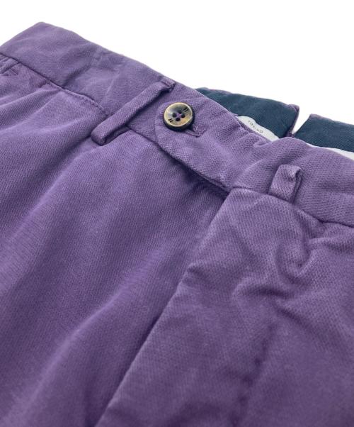PT TORINO（ピーティートリノ）PT TORINO (ピーティートリノ) ガーメントダイツイルノープリーツパンツ パープル サイズ:SIZE 44の古着・服飾アイテム