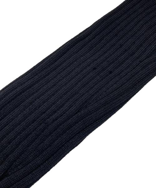 Calvin Klein platinum（カルバンクラインプラチナム）Calvin Klein platinum (カルバンクラインプラチナム) スリットロングリブカーディガン ブラック サイズ:4の古着・服飾アイテム