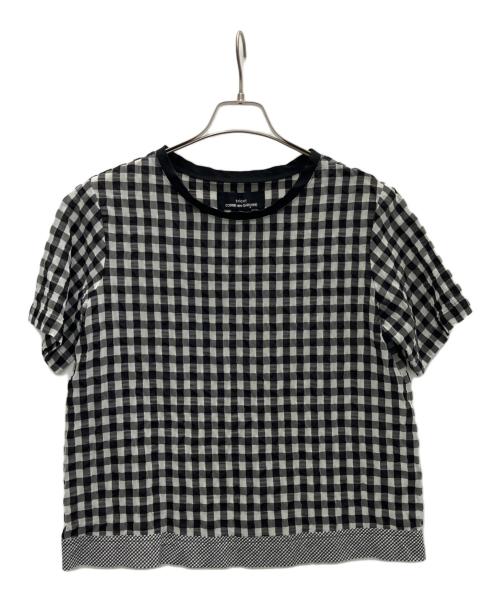 tricot COMME des GARCONS（トリココムデギャルソン）tricot COMME des GARCONS (トリココムデギャルソン) ギンガムチェックブラウス ブラック サイズ:Mの古着・服飾アイテム