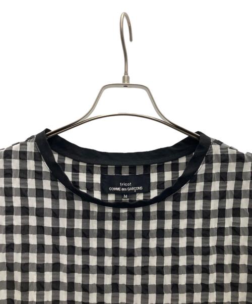 tricot COMME des GARCONS（トリココムデギャルソン）tricot COMME des GARCONS (トリココムデギャルソン) ギンガムチェックブラウス ブラック サイズ:Mの古着・服飾アイテム