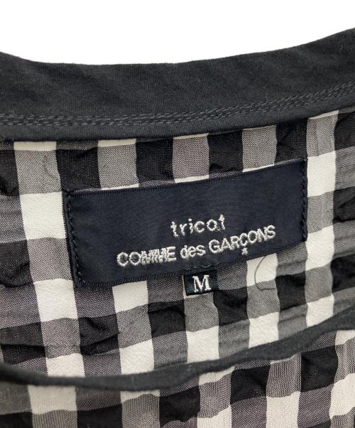 tricot COMME des GARCONS（トリココムデギャルソン）tricot COMME des GARCONS (トリココムデギャルソン) ギンガムチェックブラウス ブラック サイズ:Mの古着・服飾アイテム
