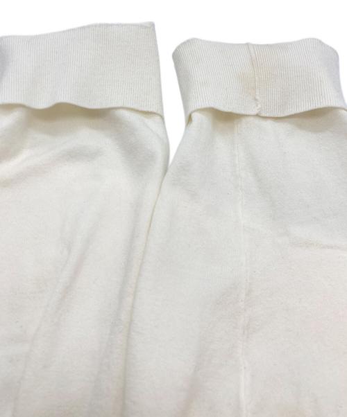 23区（ニジュウサンク）23区 (ニジュウサンク) スカーフパネルプリント カーディガン ホワイト サイズ:46の古着・服飾アイテム