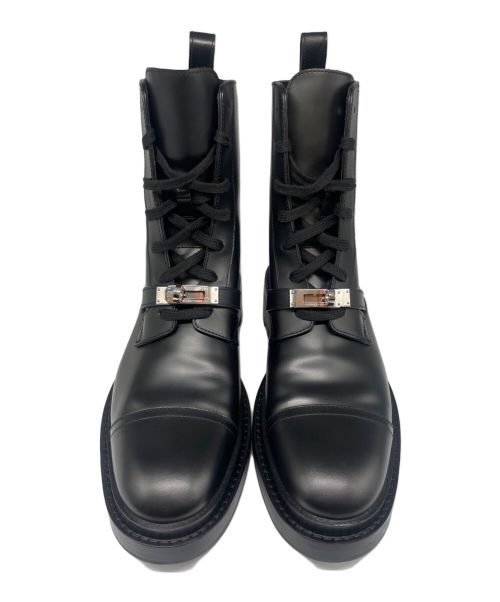 HERMES（エルメス）HERMES (エルメス) ファンク レザーアンクルブーツ ブラック サイズ:SIZE 39の古着・服飾アイテム