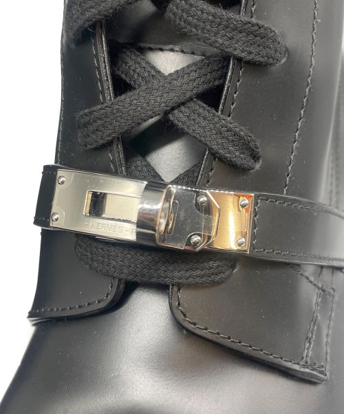 HERMES（エルメス）HERMES (エルメス) ファンク レザーアンクルブーツ ブラック サイズ:SIZE 39の古着・服飾アイテム