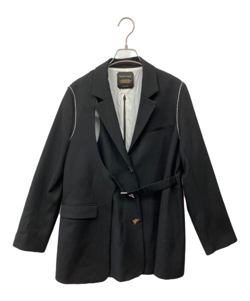 UNITED TOKYO（ユナイテッドトーキョー）UNITED TOKYO (ユナイテッドトーキョー) 2WAYテーラードジャケット ブラック サイズ:Freeの古着・服飾アイテム