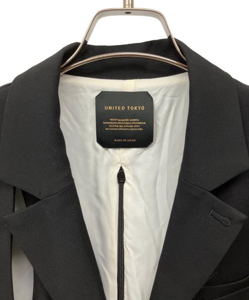 UNITED TOKYO（ユナイテッドトーキョー）UNITED TOKYO (ユナイテッドトーキョー) 2WAYテーラードジャケット ブラック サイズ:Freeの古着・服飾アイテム