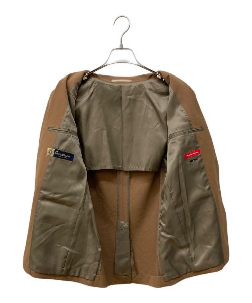 MAISON SPECIAL（メゾンスペシャル）MAISON SPECIAL (メゾンスペシャル) マルチファブリックストレッチテーラードジャケット キャメル サイズ:44の古着・服飾アイテム