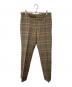 AURALEE（オーラリー）の古着「WOOL SERGE CHECK NARROW SLACKS」｜ブラウン