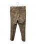 AURALEE (オーラリー) WOOL SERGE CHECK NARROW SLACKS ブラウン サイズ:SIZE 4：9000円