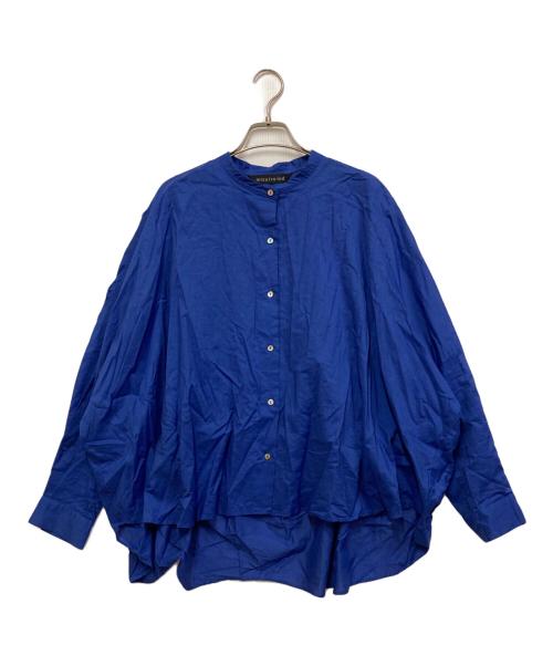 mizuiro-ind（ミズイロインド）mizuiro-ind (ミズイロインド) バックギャザーワイドシャツ ブルー サイズ:SIZE Freeの古着・服飾アイテム