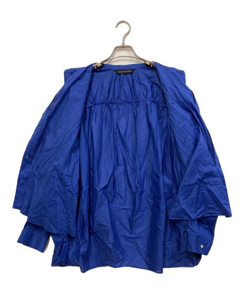 mizuiro-ind（ミズイロインド）mizuiro-ind (ミズイロインド) バックギャザーワイドシャツ ブルー サイズ:SIZE Freeの古着・服飾アイテム
