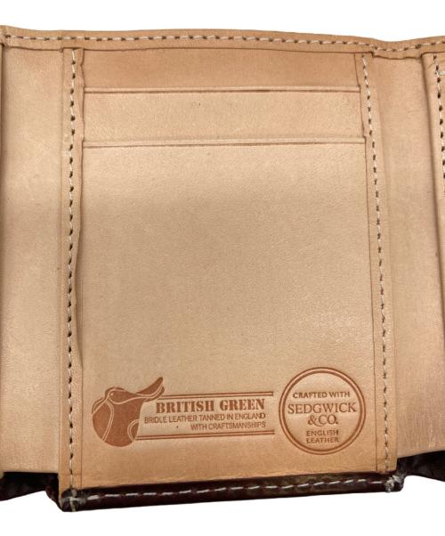 BRITISH GREEN（ブリティッシュグリーン）BRITISH GREEN (ブリティッシュグリーン) 3つ折り財布 ブラウンの古着・服飾アイテム