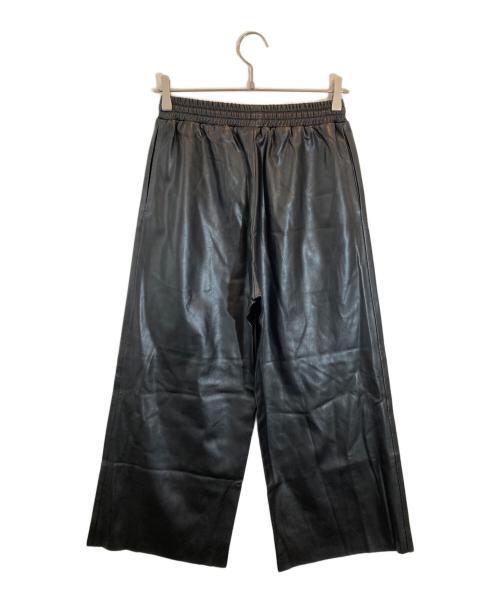 MELITTA BAUMEISTER（メリッタ バウマイスター）MELITTA BAUMEISTER (メリッタ バウマイスター) MELITTA BAUMEISTER フェイクレザー パンツ ブラック サイズ:SIZE 0の古着・服飾アイテム