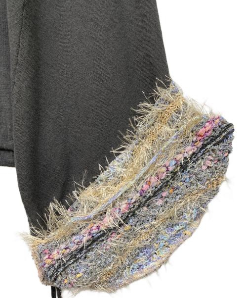 everlasting sprout（エヴァーラスティング スプラウト）everlasting sprout (エヴァーラスティング スプラウト) リネン混ニット グレー サイズ:2の古着・服飾アイテム