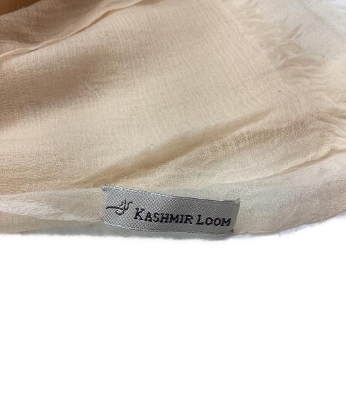 KASHMIR LOOM（カシミヤルーム）KASHMIR LOOM (カシミヤルーム) ストール ベージュの古着・服飾アイテム