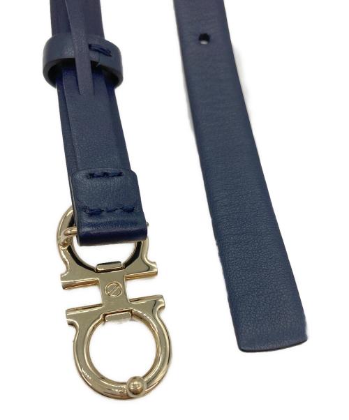 Salvatore Ferragamo（サルヴァトーレ フェラガモ）Salvatore Ferragamo (サルヴァトーレ フェラガモ) ガンチーニベルト ネイビー サイズ:Mの古着・服飾アイテム