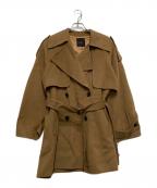 anuansアニュアンス）の古着「リバーミドルトレンチコート」｜ブラウン
