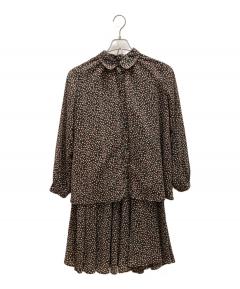 新品同様 15SS サンローラン パリ ハート柄 シルク チュニック ワンピース 中古・古着通販】Saint Laurent Paris (サンローランパリ) ハート柄