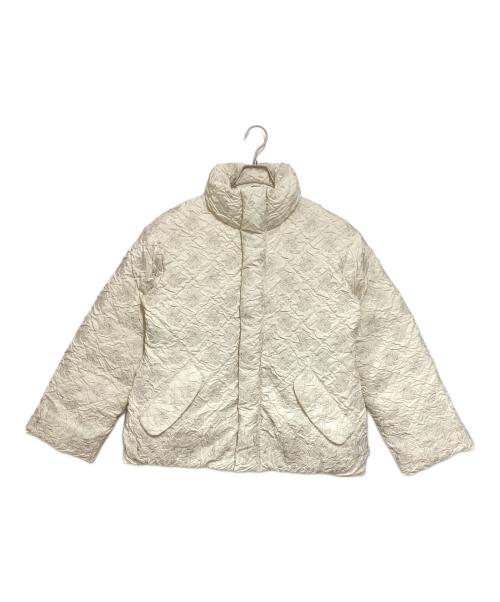 MURRAL（ミューラル）MURRAL (ミューラル) Dahlia shrinking embroidery down jacket アイボリー サイズ:Freeの古着・服飾アイテム