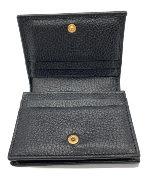 GUCCI（グッチ）GUCCI (グッチ) 2つ折り財布 ブラックの古着・服飾アイテム