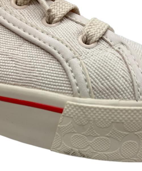 COACH（コーチ）COACH (コーチ) CITYSOLE ハイ トップ プラットフォーム スニーカー アイボリー サイズ:235の古着・服飾アイテム