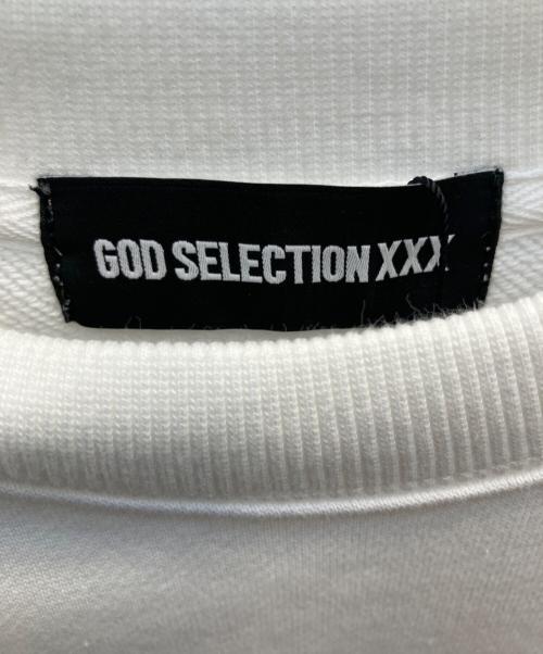 GOD SELECTION XXX（ゴッドセレクショントリプルエックス）GOD SELECTION XXX (ゴッドセレクショントリプルエックス) スウェット ホワイト サイズ:フリー 未使用品の古着・服飾アイテム