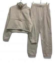 PICKY THE SHOP（ピッキーザショップ）の古着「P Rhinestone Sweat Tops＆Pants」｜ライトグレー