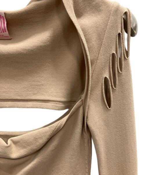FETICO（フェティコ）FETICO (フェティコ) ニットボディスーツ ベージュ サイズ:1の古着・服飾アイテム