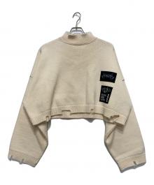 AMBUSH（アンブッシュ）の古着「/ダメージ加工ワイドクロップドニット」