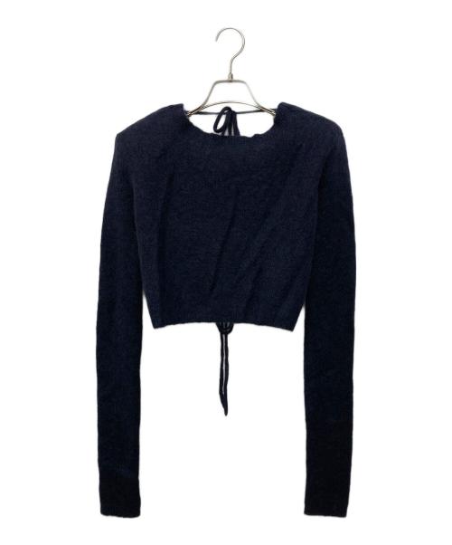ROTATE BIRGER CHRISTENSEN（ローテート バーガー クリステンセン）ROTATE BIRGER CHRISTENSEN (ローテート バーガー クリステンセン) バックリボンニット ネイビー サイズ:SIZE 36の古着・服飾アイテム