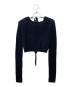 ROTATE BIRGER CHRISTENSEN（ローテート バーガー クリステンセン）の古着「バックリボンニット」｜ネイビー
