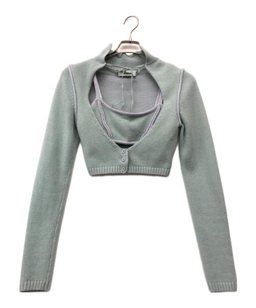 GUIZIO（グージオ）GUIZIO (グージオ) アンサンブルカーディガン ミント サイズ:XSの古着・服飾アイテム
