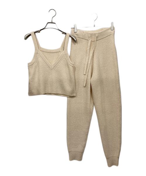 Sea Room lynn（シールームリン）Sea Room Lynn (シールームリン) ブークレニットセットアップ ベージュ サイズ:Freeの古着・服飾アイテム