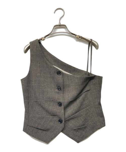 COEL（コエル）COEL (コエル) ワンショルタイトベスト ブラウン サイズ:Fの古着・服飾アイテム