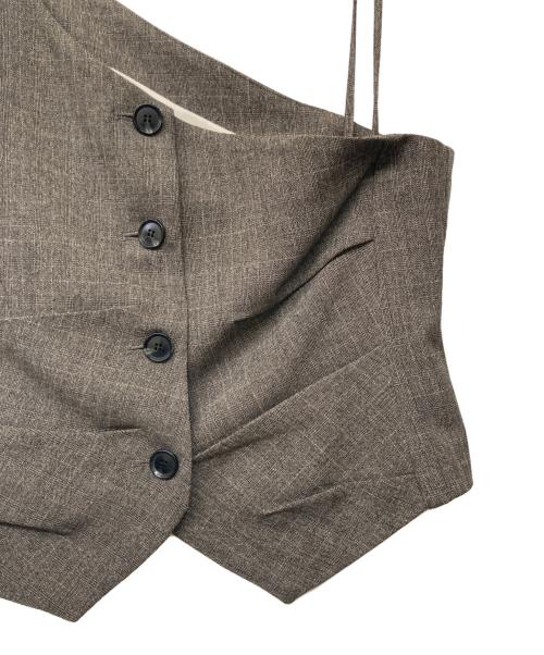 COEL（コエル）COEL (コエル) ワンショルタイトベスト ブラウン サイズ:Fの古着・服飾アイテム