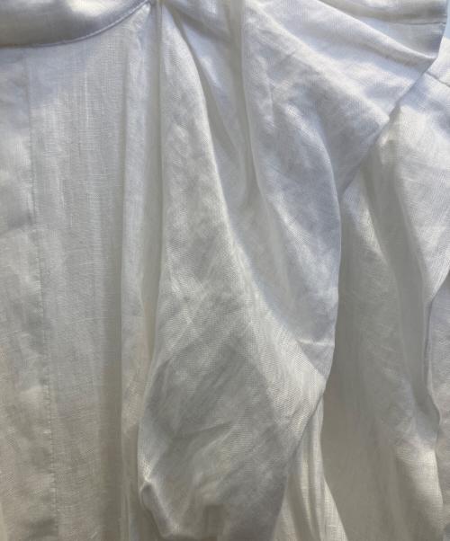 MYLAN（マイラン）MYLAN (マイラン) ボリュームスリーブ マキシワンピース ホワイト サイズ:フリーの古着・服飾アイテム