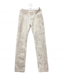 Maison Margiela（メゾンマルジェラ）の古着「ホワイトマーブルデニムパンツ」｜ベージュ