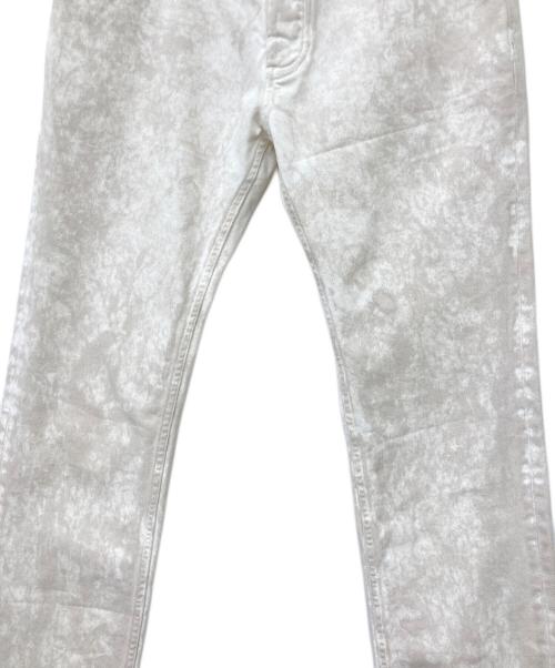 Maison Margiela（メゾンマルジェラ）Maison Margiela (メゾンマルジェラ) ホワイトマーブルデニムパンツ ベージュ サイズ:31の古着・服飾アイテム
