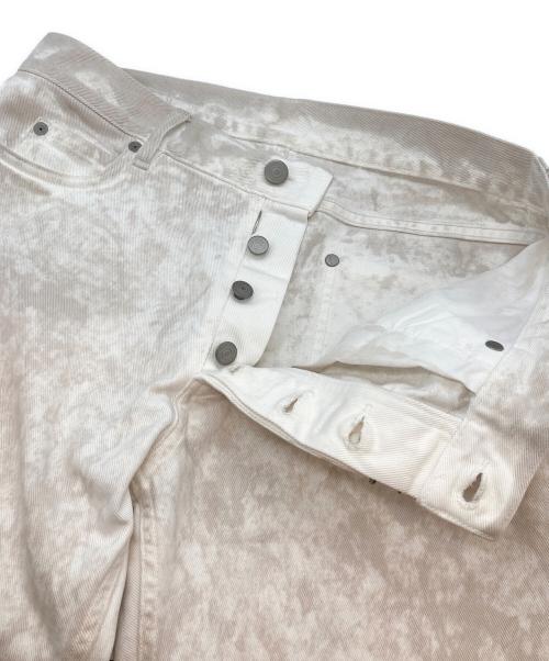Maison Margiela（メゾンマルジェラ）Maison Margiela (メゾンマルジェラ) ホワイトマーブルデニムパンツ ベージュ サイズ:31の古着・服飾アイテム