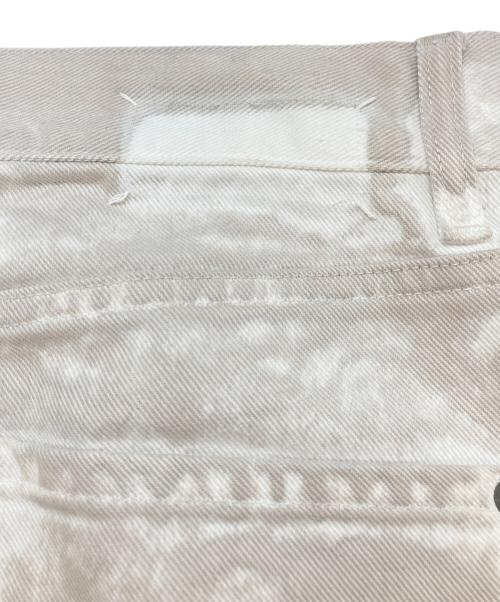 Maison Margiela（メゾンマルジェラ）Maison Margiela (メゾンマルジェラ) ホワイトマーブルデニムパンツ ベージュ サイズ:31の古着・服飾アイテム
